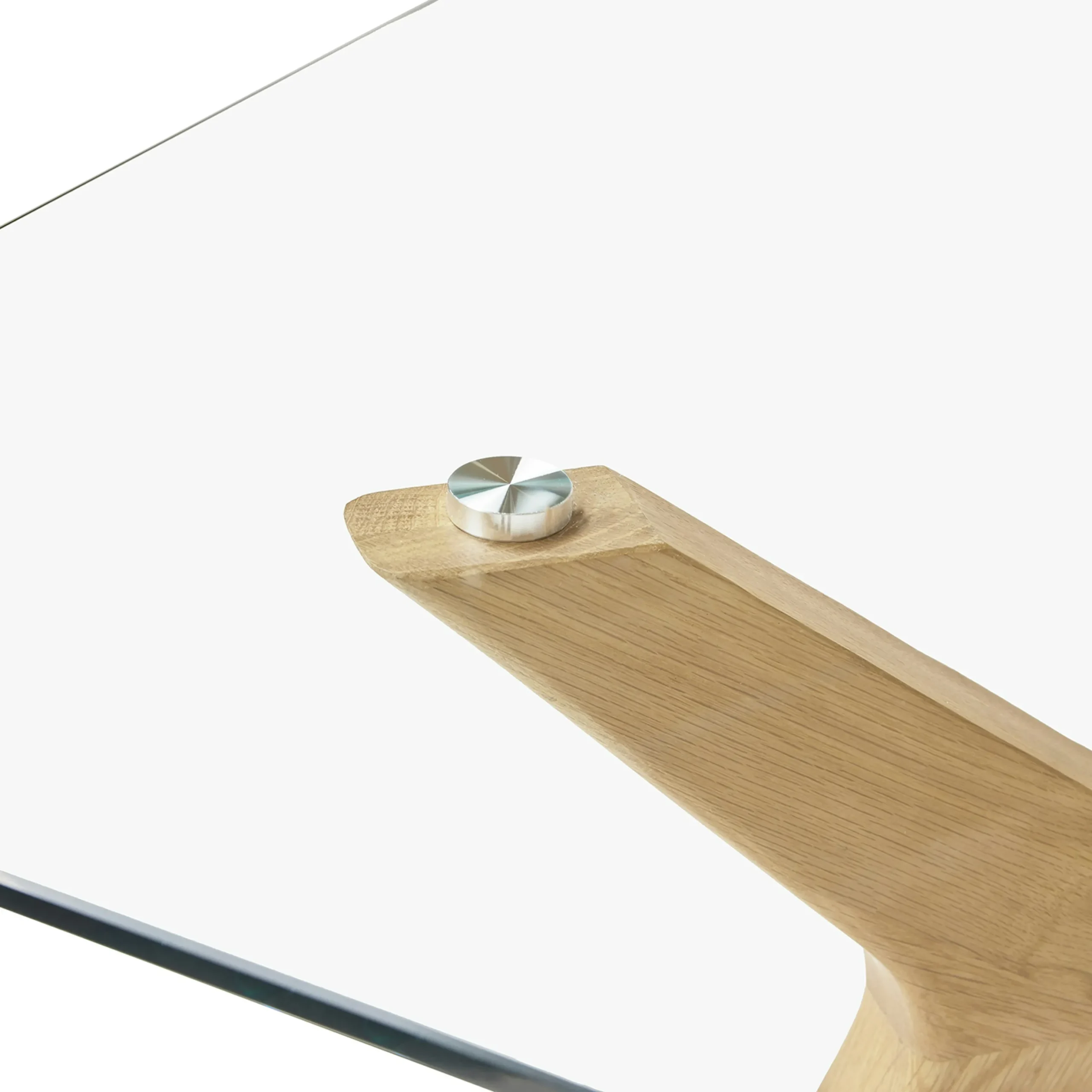 Emmer 71_ Glass Dining Table - Oak - Image 7