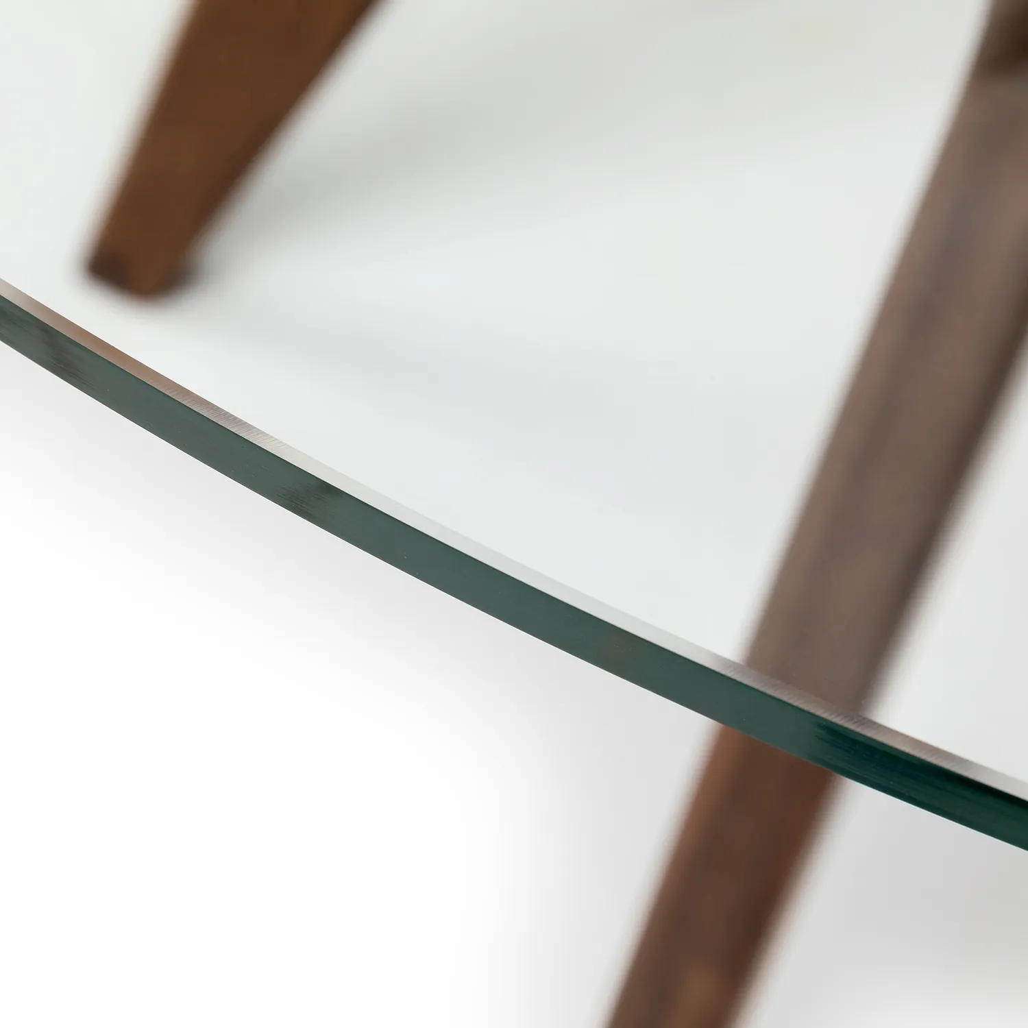 Emmer 47.25_ Glass Dining Table - Walnut - Image 7