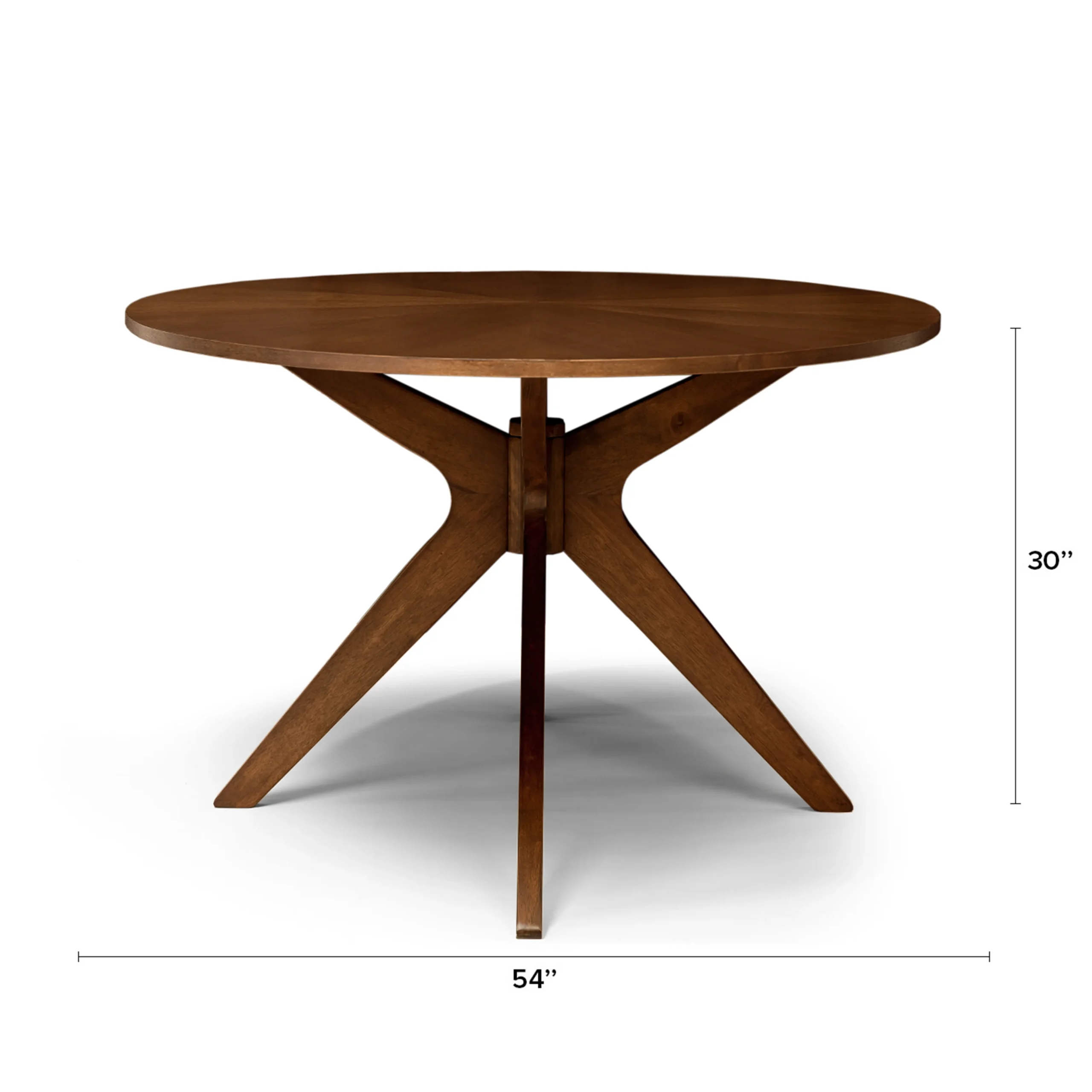 Conan 54_ Round Dining Table - Walnut - Image 7