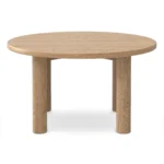 Adel 55.5_ Round Dining Table - White Oak