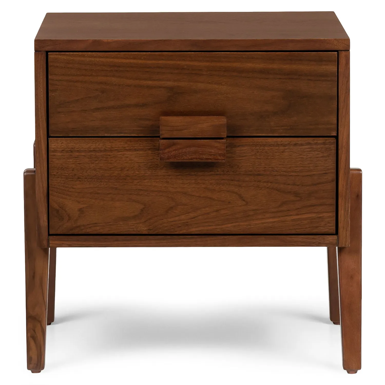 Vireo 2-Drawer Nightstand - Walnut - Image 7