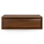 Lenia Floating Nightstand - Walnut