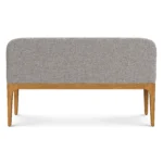 Armless Banquette - Smoked Oak and Hestia Gray