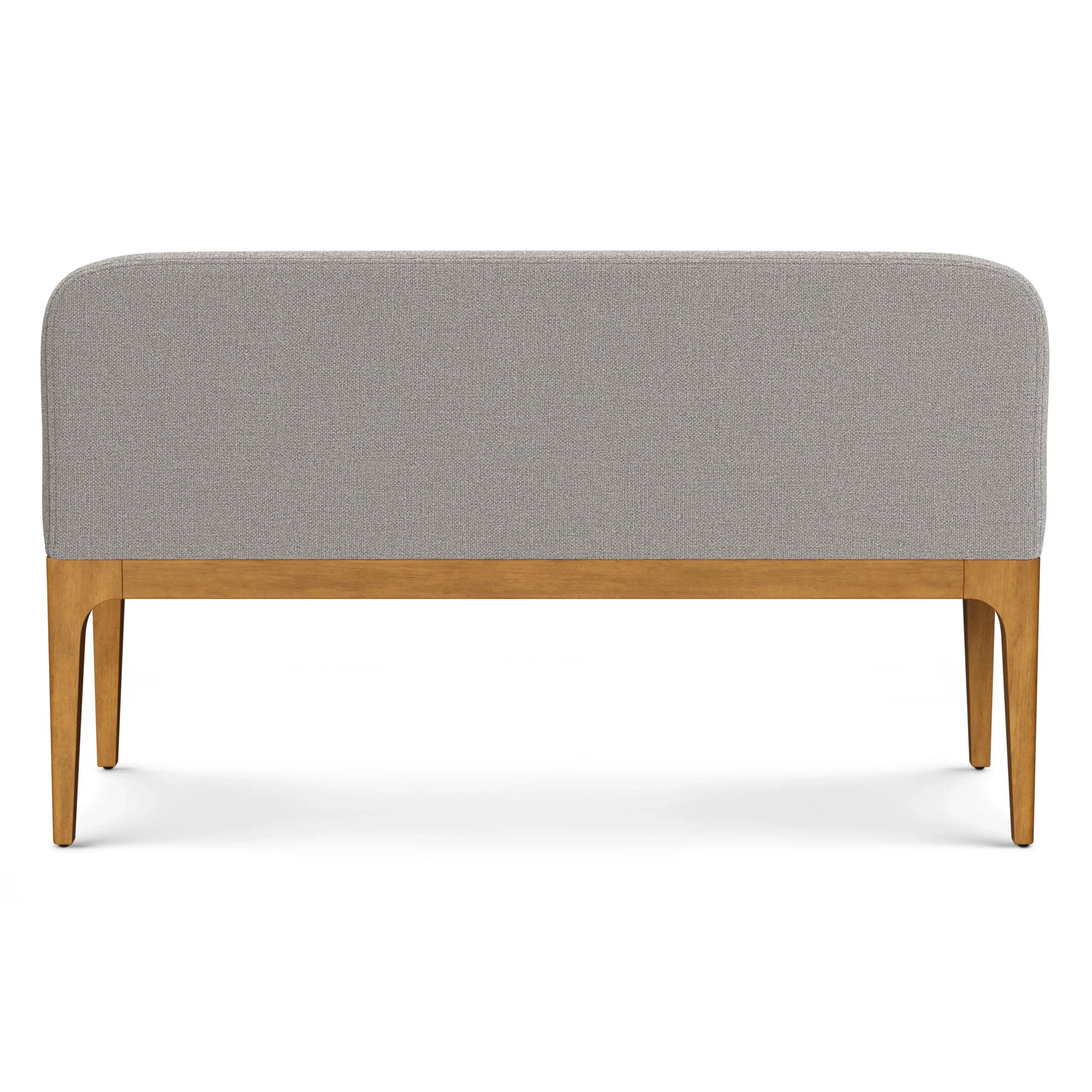Armless Banquette - Smoked Oak and Hestia Gray - Image 7