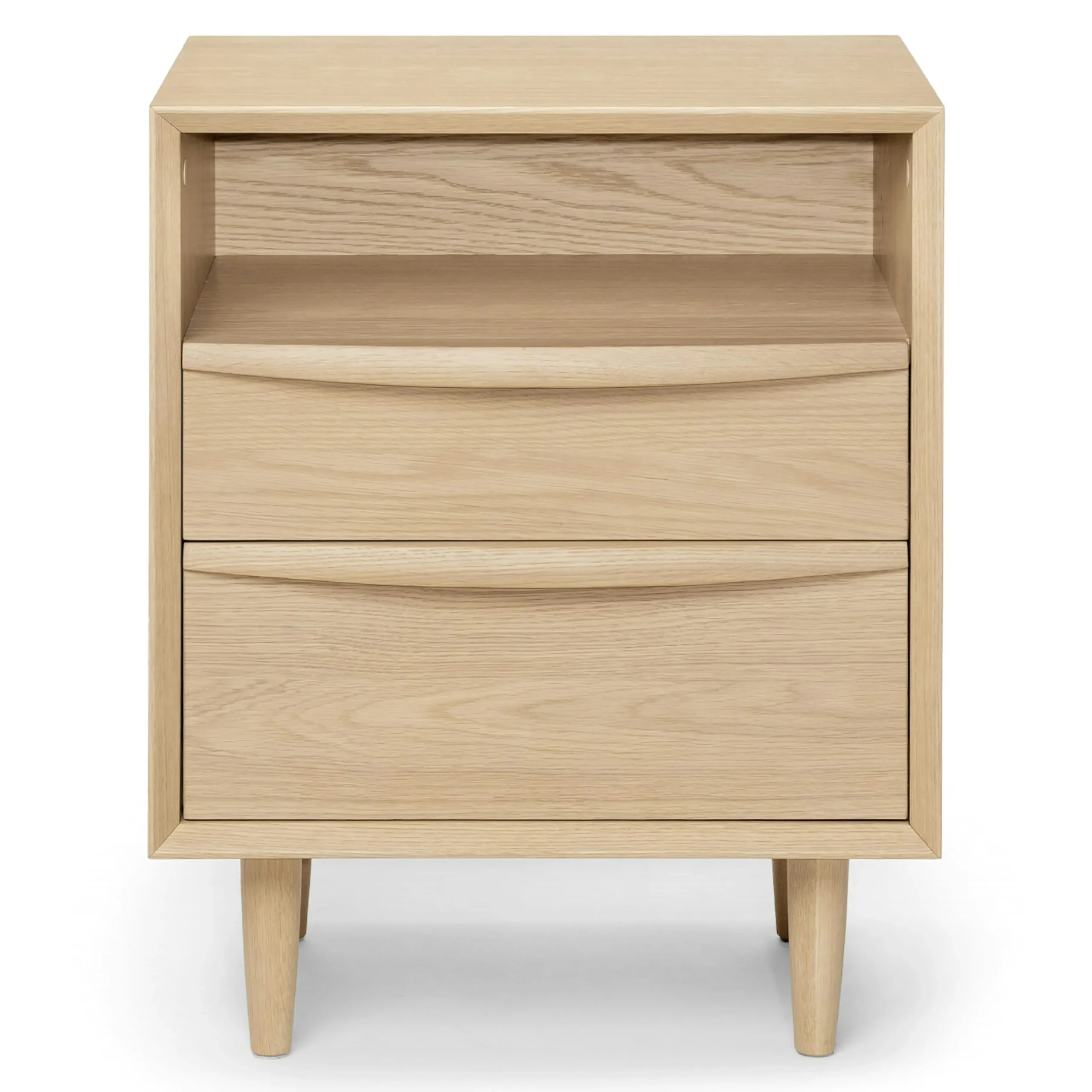 Lenia 2-Drawer Nightstand - White Oak - Image 7