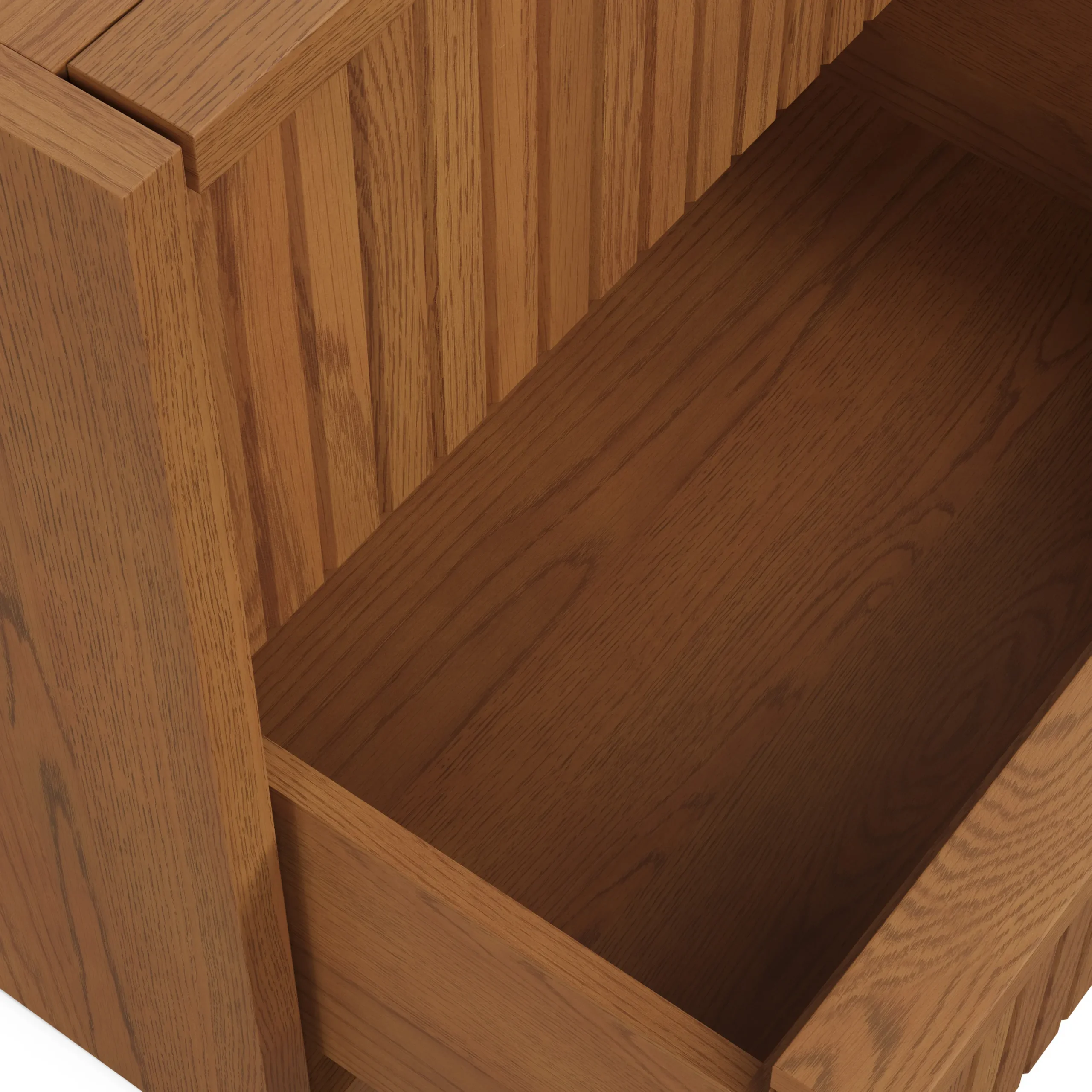 Kouva 2-Drawer Nightstand - Smoked Oak - Image 7