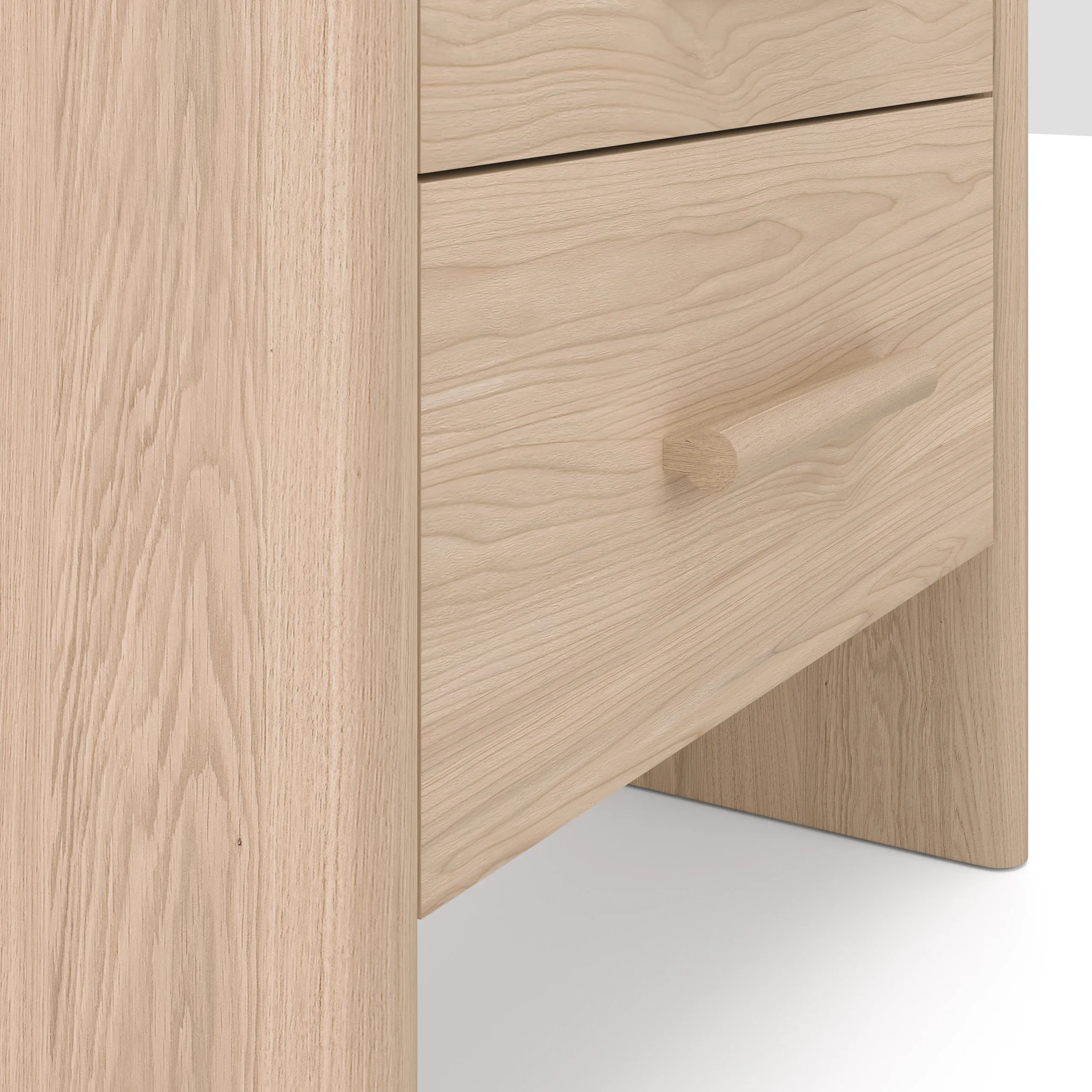 Faydra 2-Drawer Nightstand - Natural Ash - Image 7