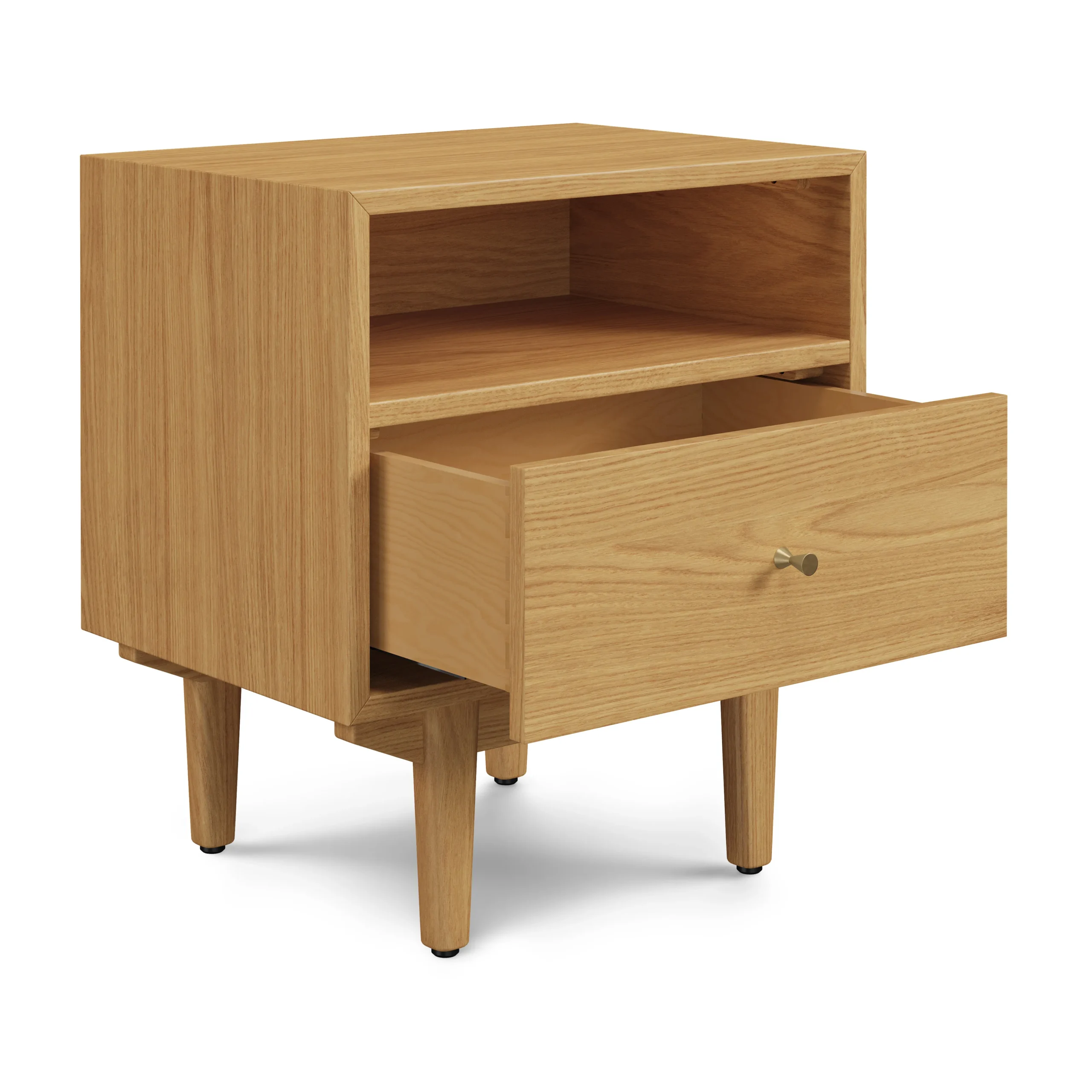 Cooper 1-Drawer Nightstand - Natural Oak - Image 7
