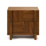 Ayra 2-Drawer Nightstand - Walnut