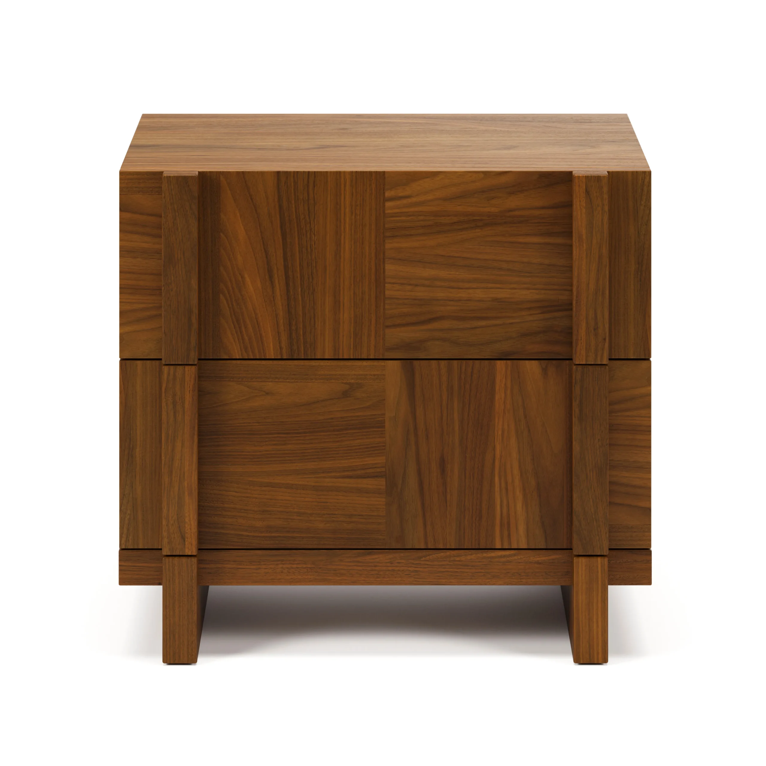 Ayra 2-Drawer Nightstand - Walnut - Image 7