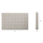 Sven Queen Tufted Headboard - Birch Ivory