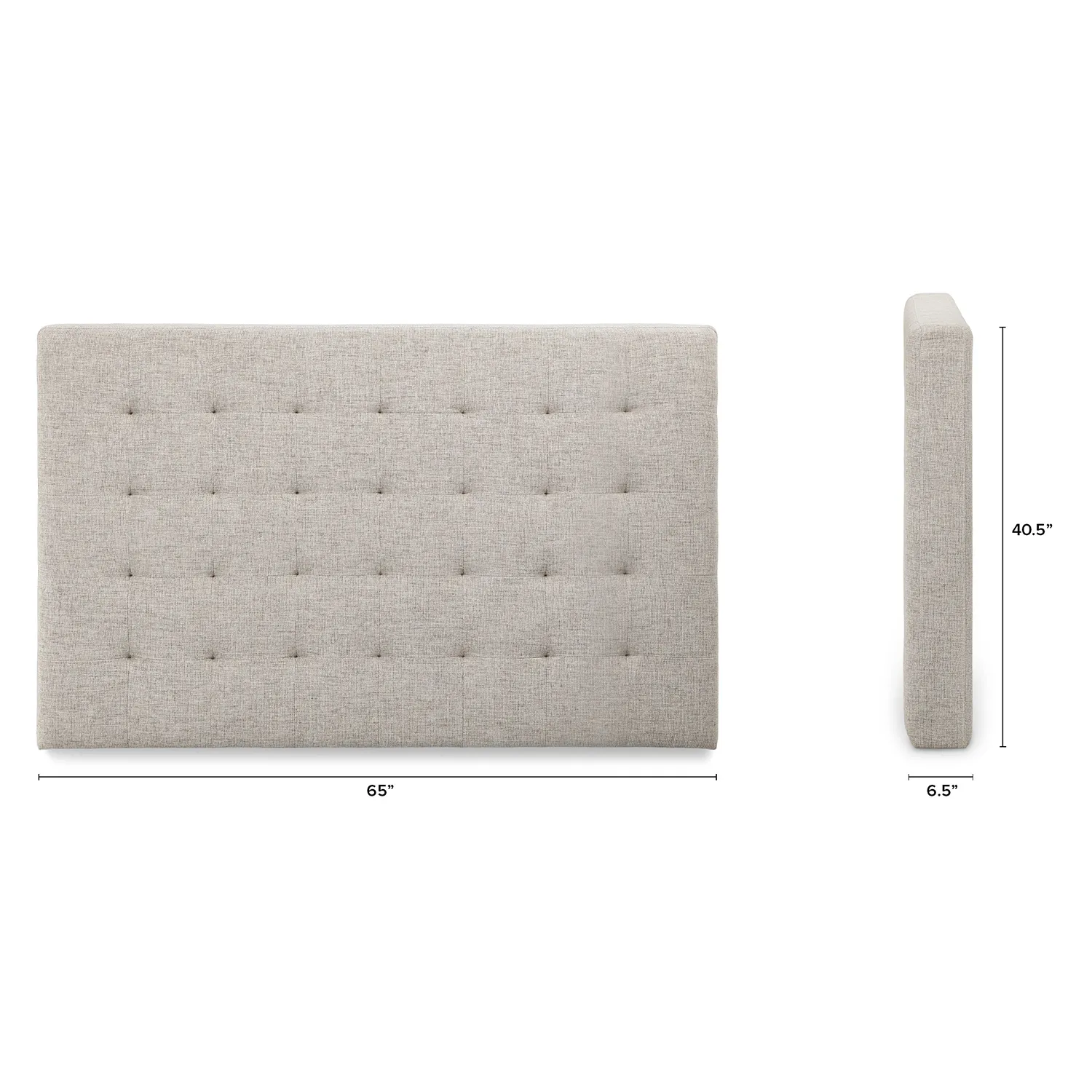 Sven Queen Tufted Headboard - Birch Ivory - Image 7