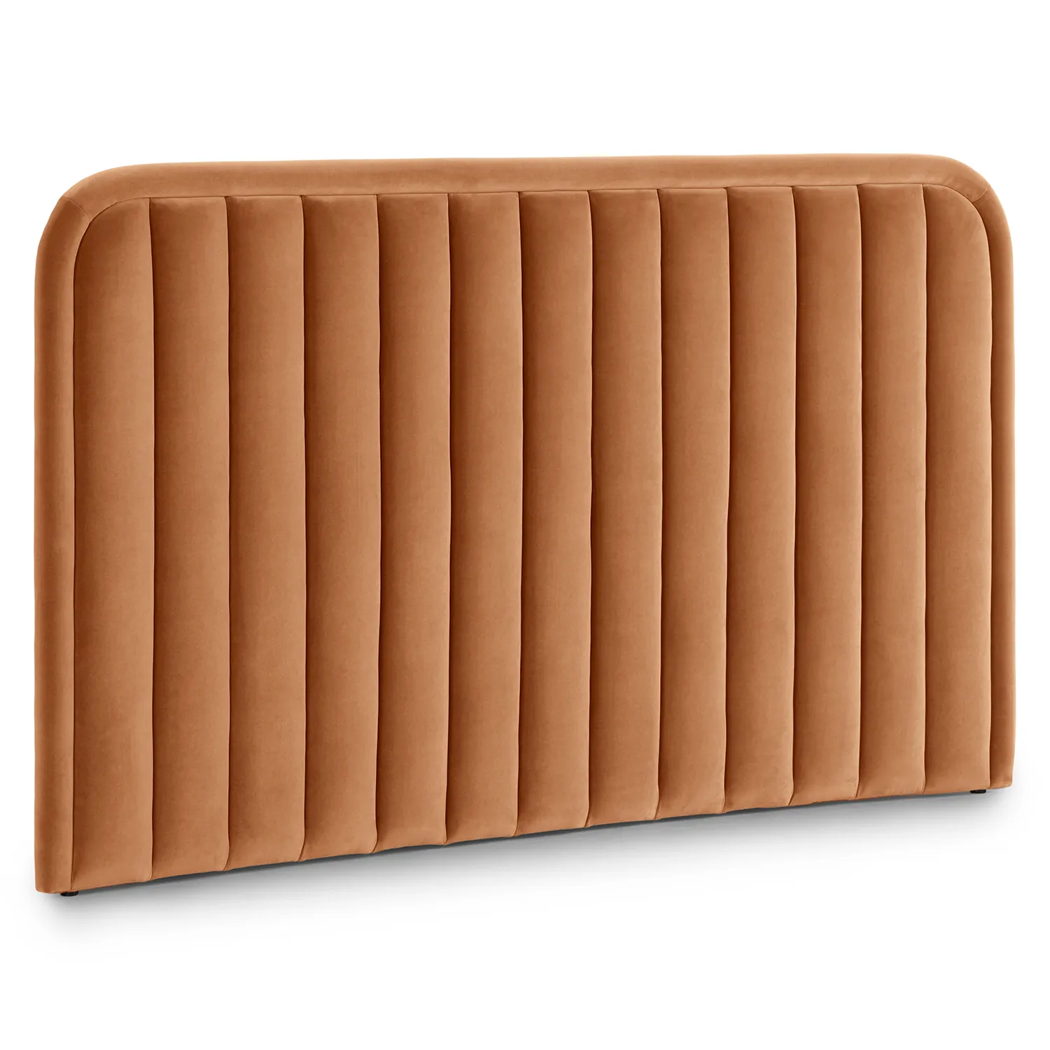 Rolph Queen Velvet Headboard - Plush Pacific Rust - Image 7