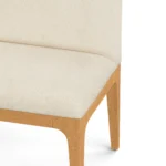 Rosin 34_ Armless Banquette - Natural Oak and Sand Ivory