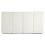 Noel King Headboard - Lunaria White Bouclé