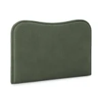 Makoa Queen Velvet Headboard - Plush Pacific Green