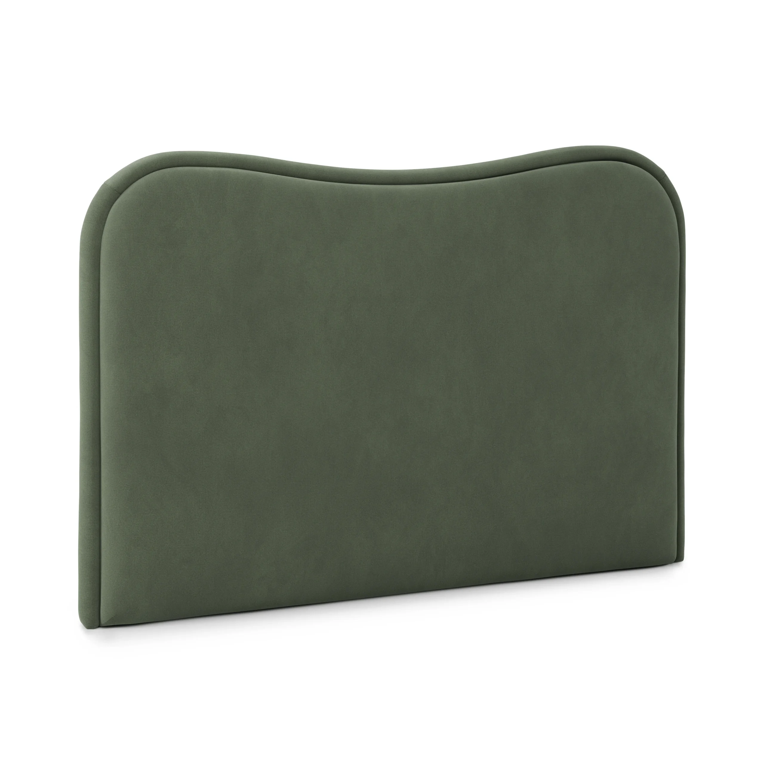 Makoa Queen Velvet Headboard - Plush Pacific Green - Image 7