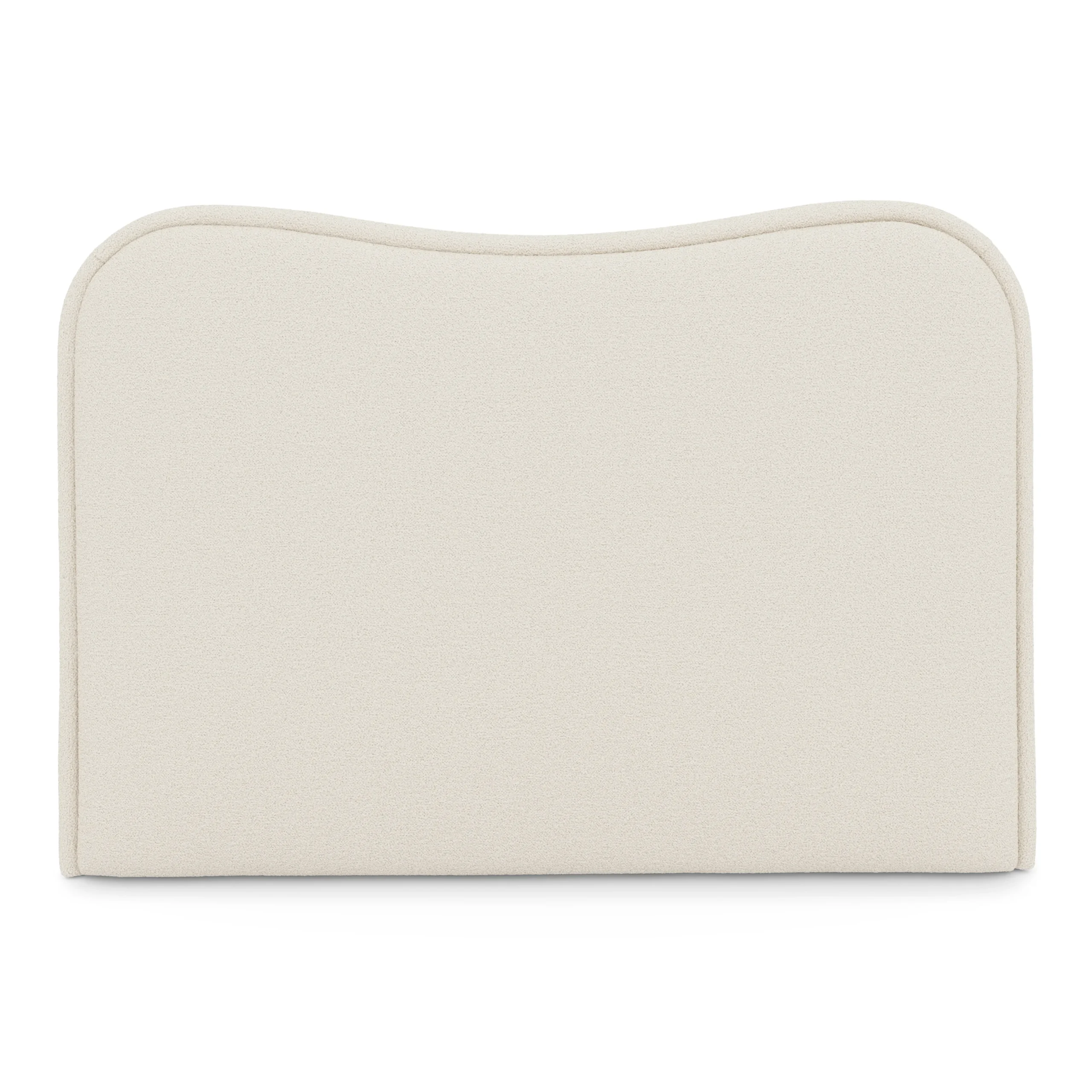 Makoa Queen Headboard - Ivory Wool Bouclé - Image 7