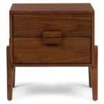 Vireo 2-Drawer Nightstand - Walnut