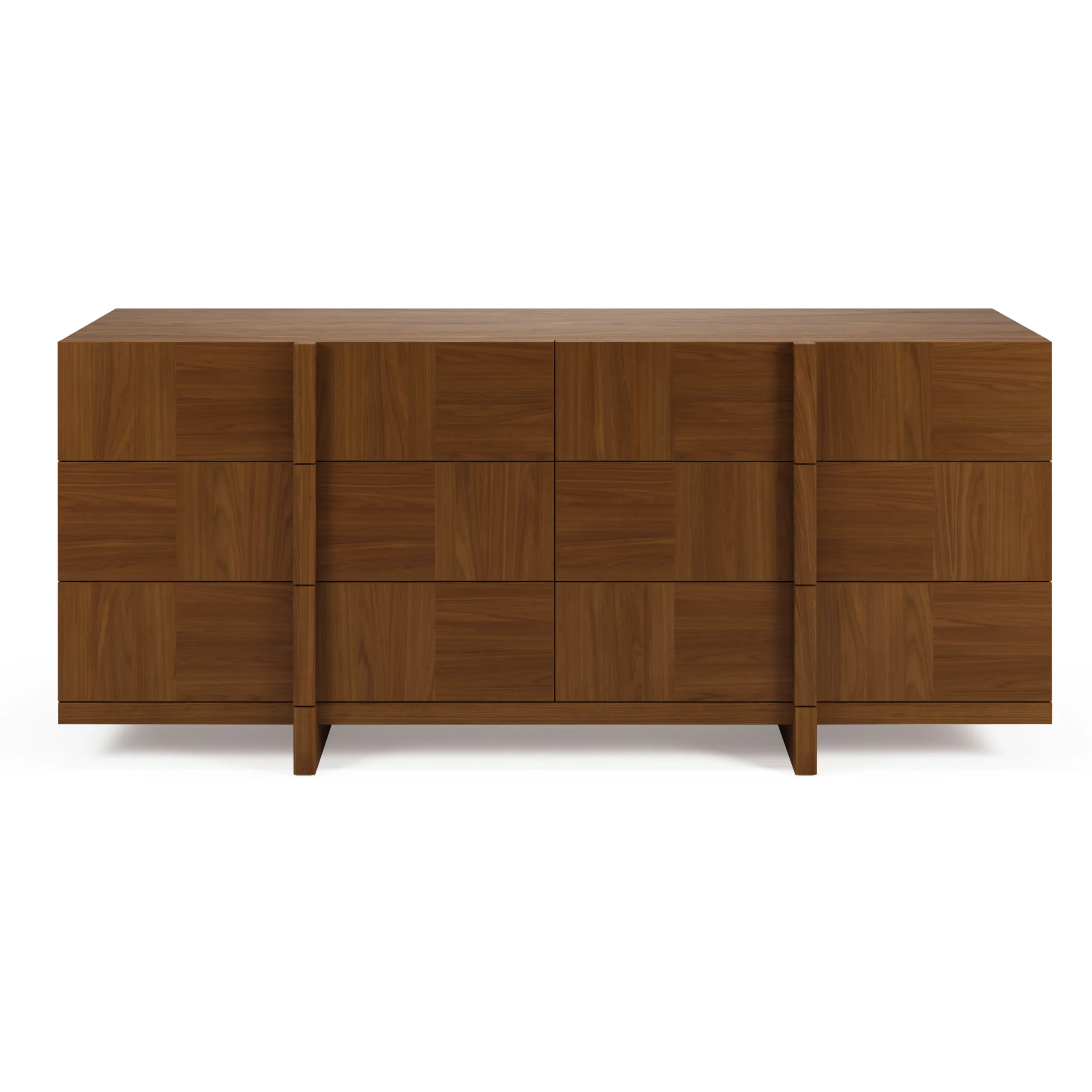 Ayra 6-Drawer Double Dresser - Walnut - Image 7