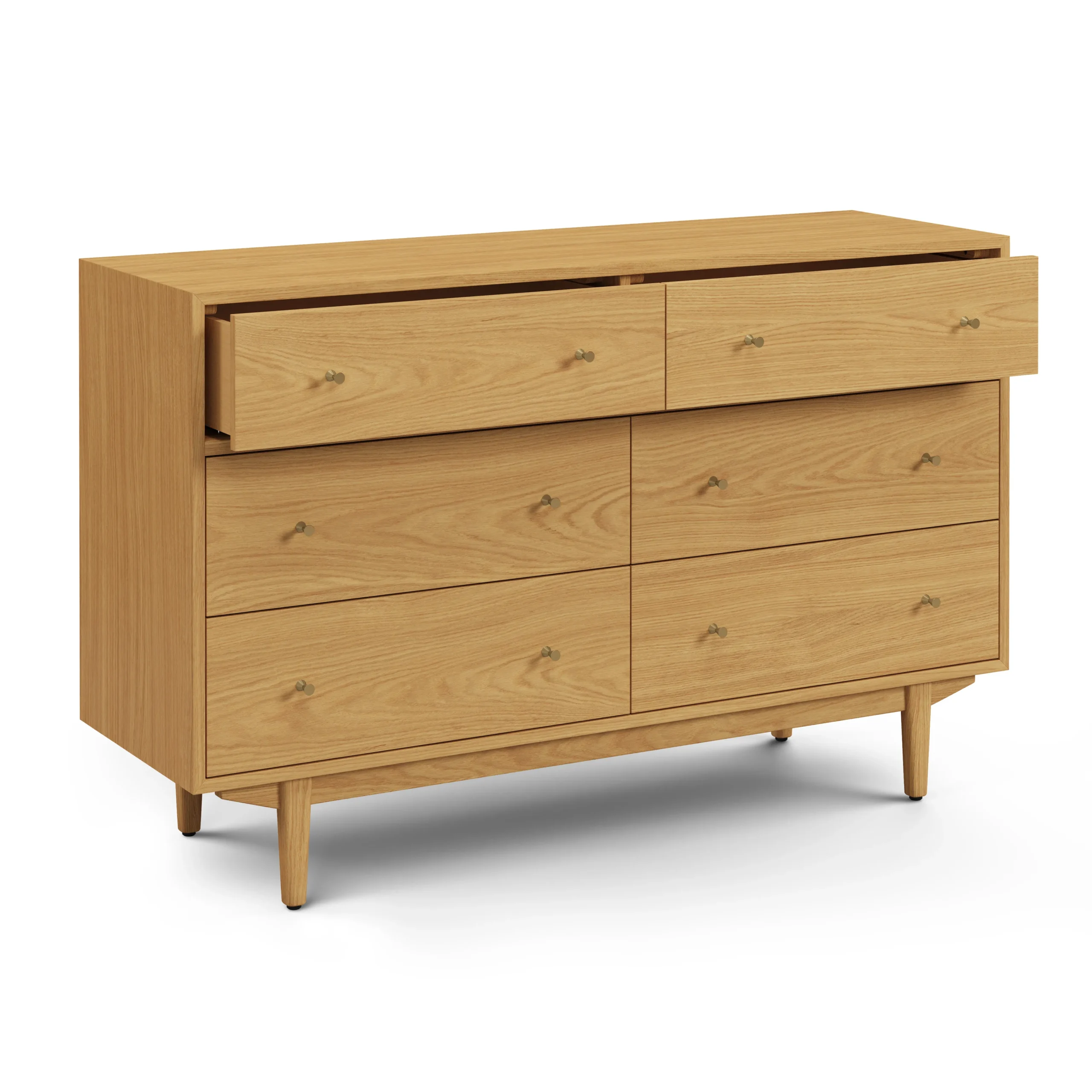 Cooper 6-Drawer Double Dresser - Natural Oak - Image 7