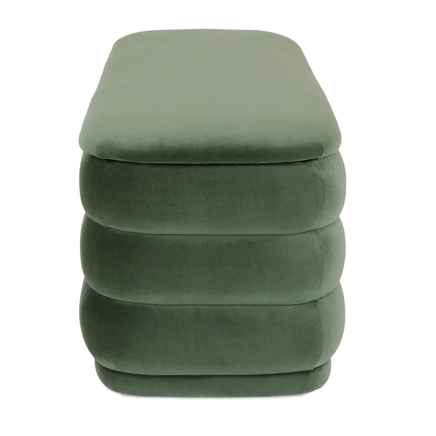 Rolph 55.5_ Velvet Storage Bench - Plush Pacific Green - Image 7