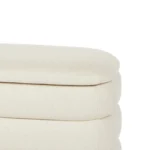 Rolph 55.5_ Storage Bench - Sand Ivory