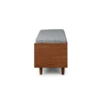Nederin 55.5_ Bench - Walnut and Pebble Gray