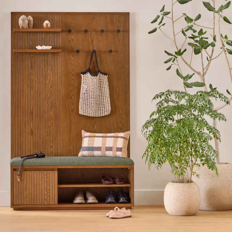 Kouva 47_ Bench - Smoked Oak and Algonquin Green