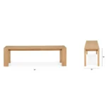 Dako 61_ Bench - Natural Oak