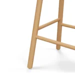 Nurmi Counter Stool - White Oak and Ivory Wool Bouclé