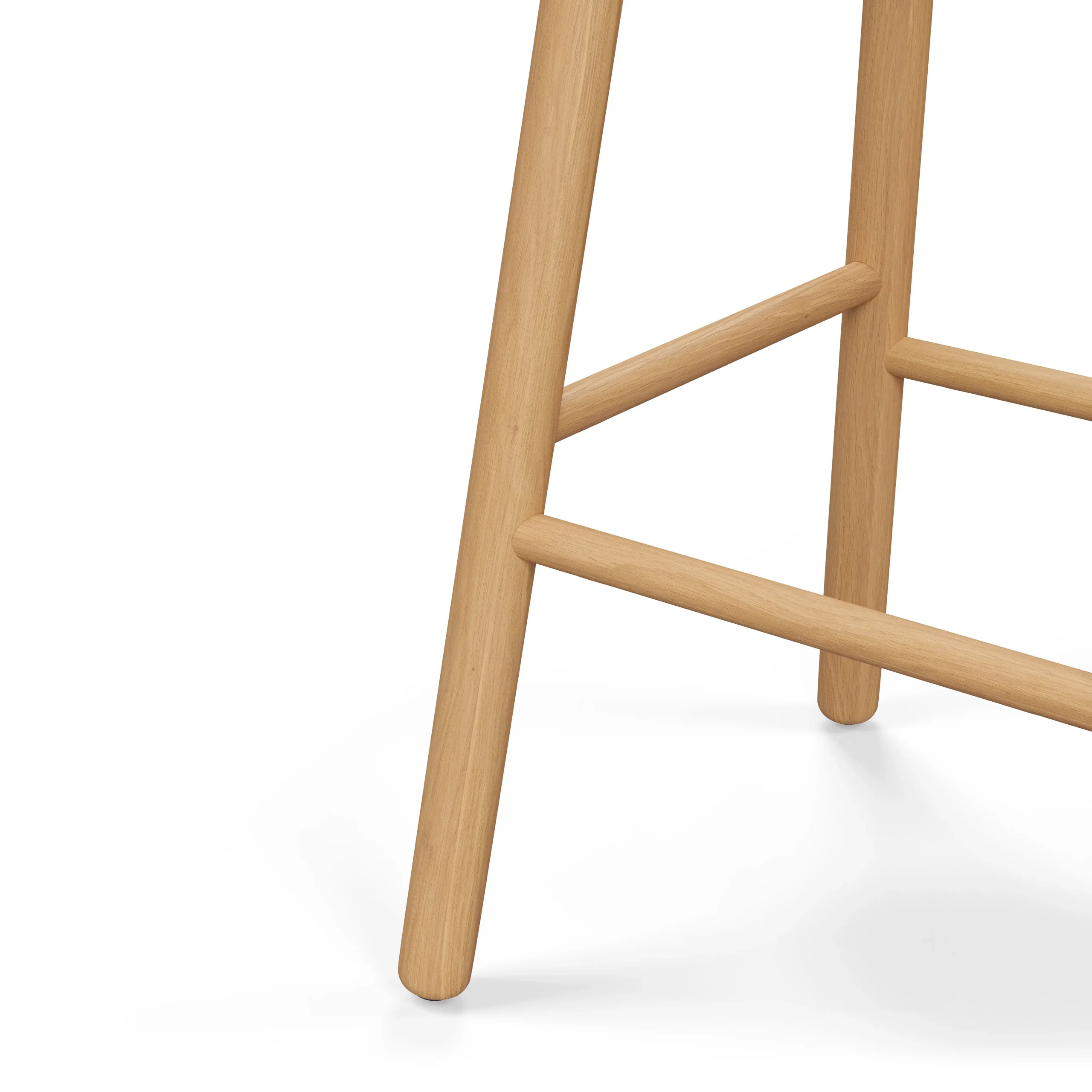 Nurmi Counter Stool - White Oak and Ivory Wool Bouclé - Image 7