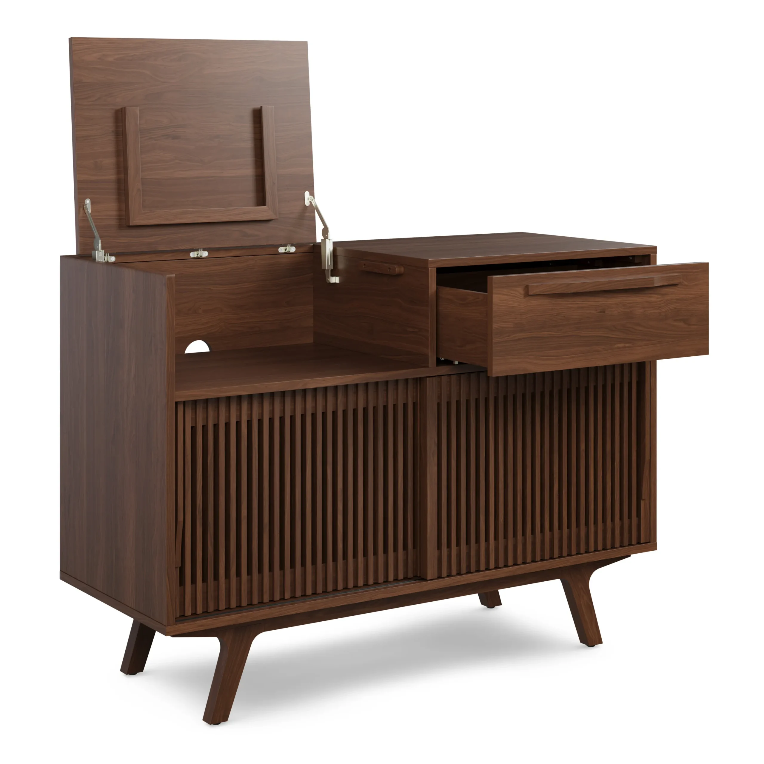 Jokuna 48_ Vinyl Media Unit - Walnut