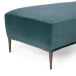 Abisko 45.5_ Velvet Ottoman - Plush Pacific Blue