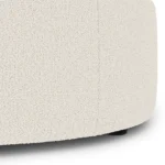 Avery 36_ Ottoman - Ivory Wool Bouclé