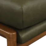 Bavel 25_ Leather Ottoman - Charme Green