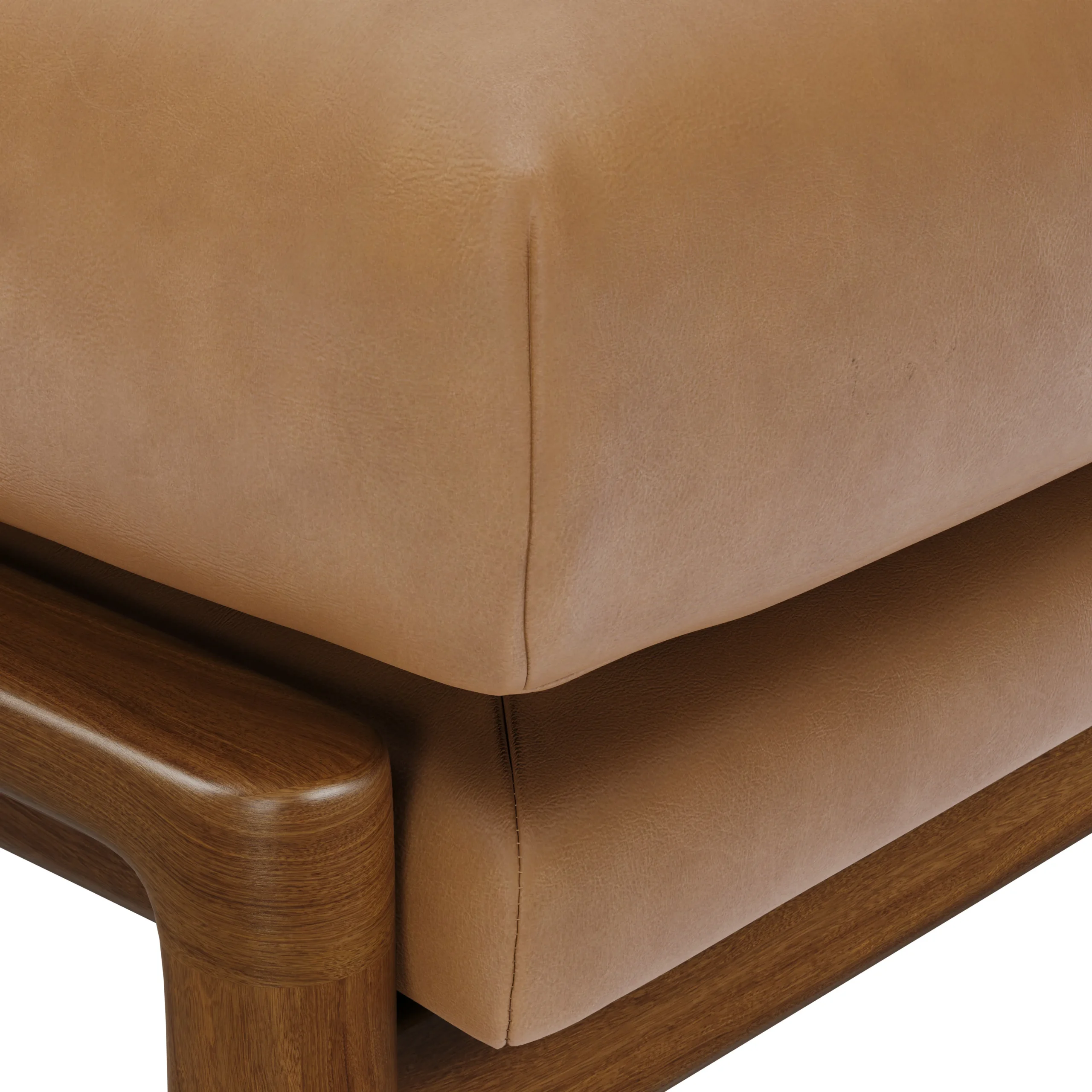 Bavel 25_ Leather Ottoman - Charme Tan - Image 7