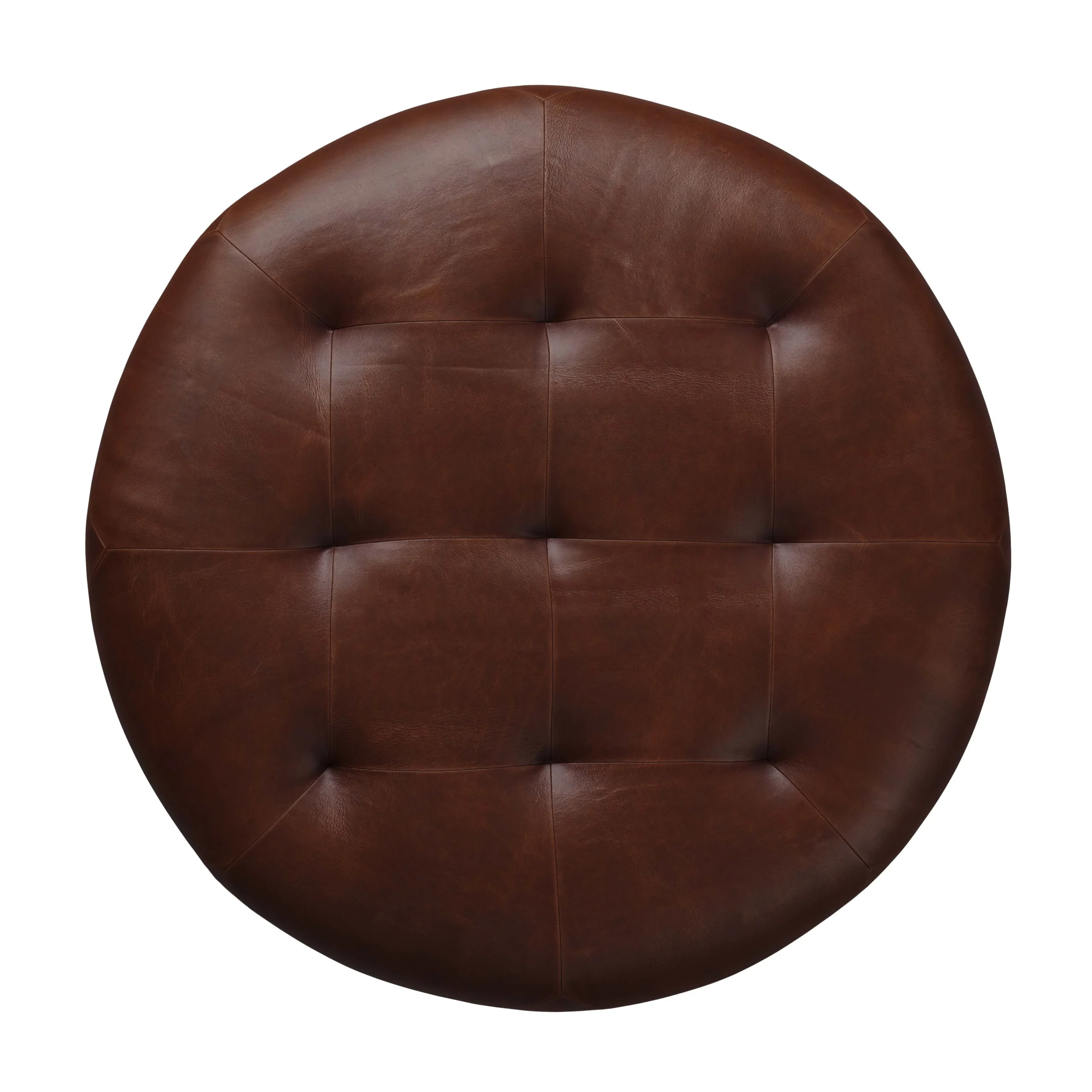 Timpani 41_ Leather Ottoman - Indiana Brown - Image 7