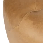 Timpani 41_ Leather Ottoman - Charme Tan