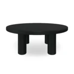 Adel 42_ Round Coffee Table - Black