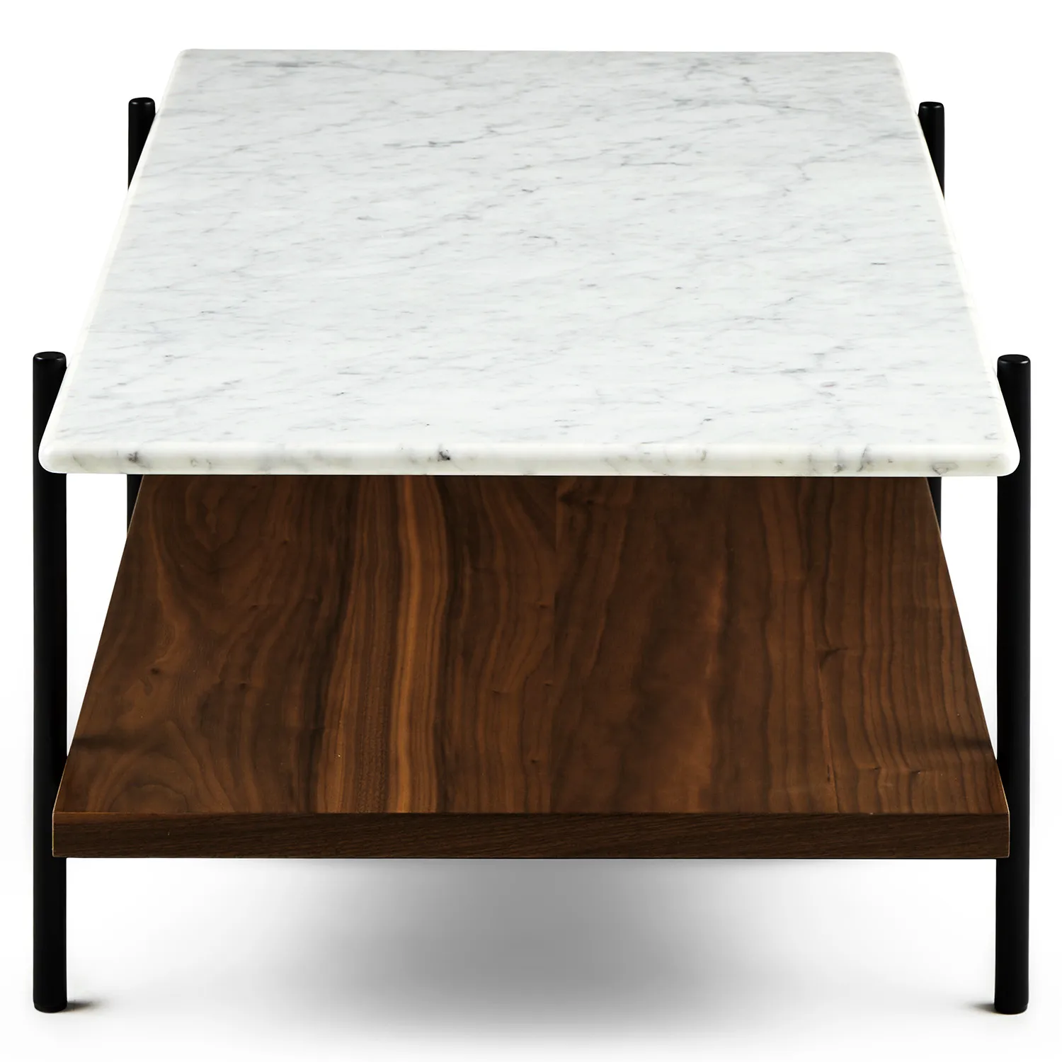 Agotu 44_ Marble Coffee Table - Walnut - Image 4