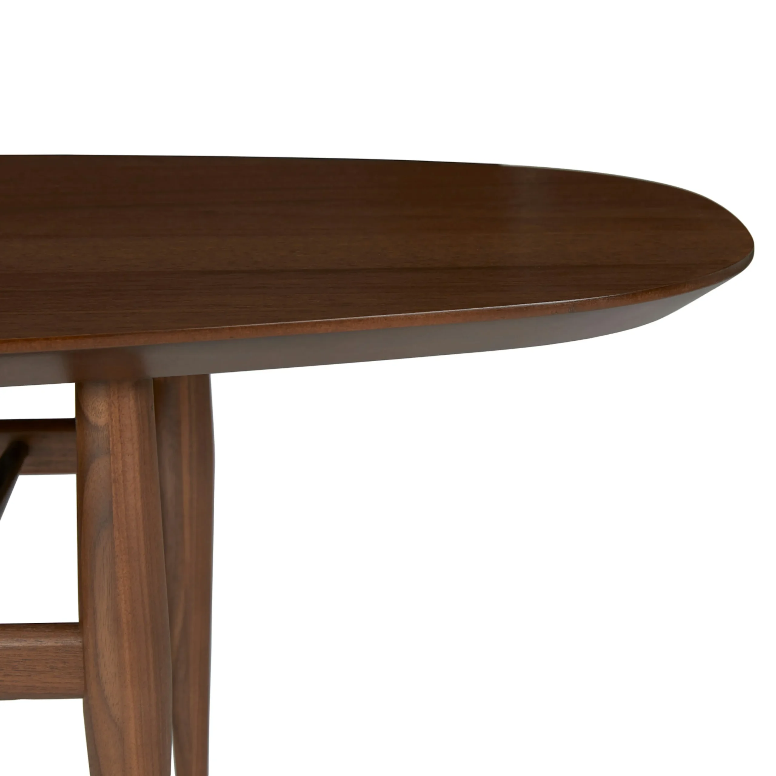 Lenia 53.5_ Oval Coffee Table - Walnut - Image 5