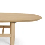 Lenia 53.5_ Oval Coffee Table - White Oak