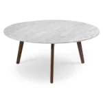 Mara 31.5_ Marble Coffee Table - Walnut