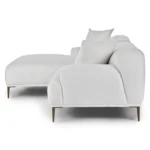 Abisko 94.5_ Left Sectional - Quartz White