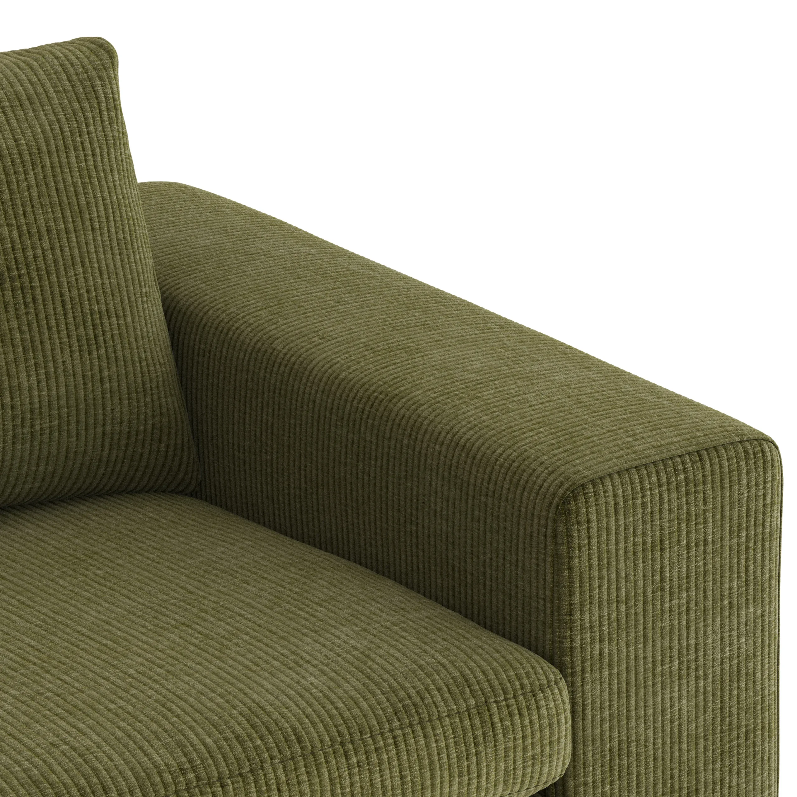 Beta 98_ Modular Left Chaise Sectional - Cypress Green - Image 7