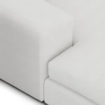 Beta 98_ Modular Left Chaise Sectional - Quartz White