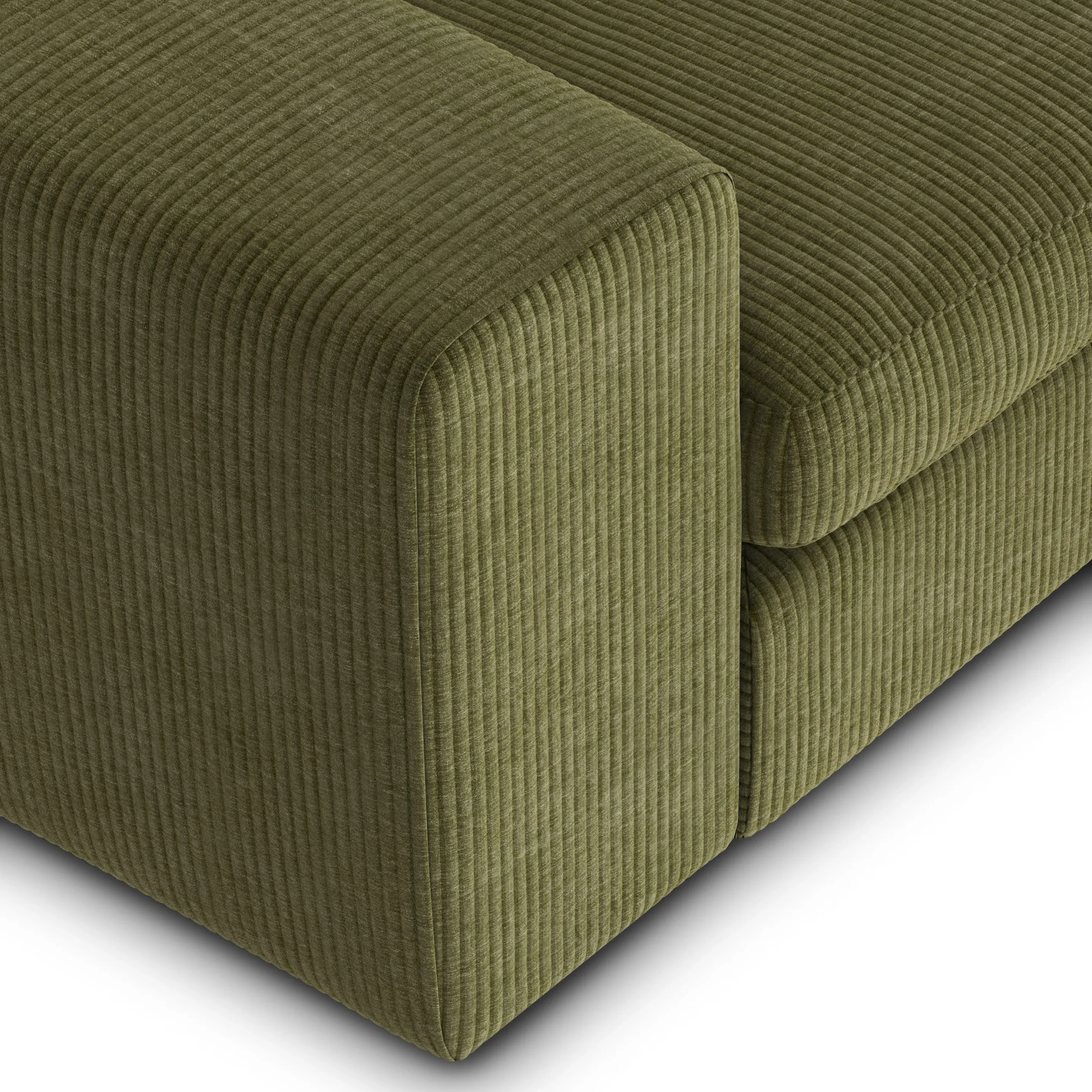 Beta 98_ Modular Right Chaise Sectional - Cypress Green - Image 7