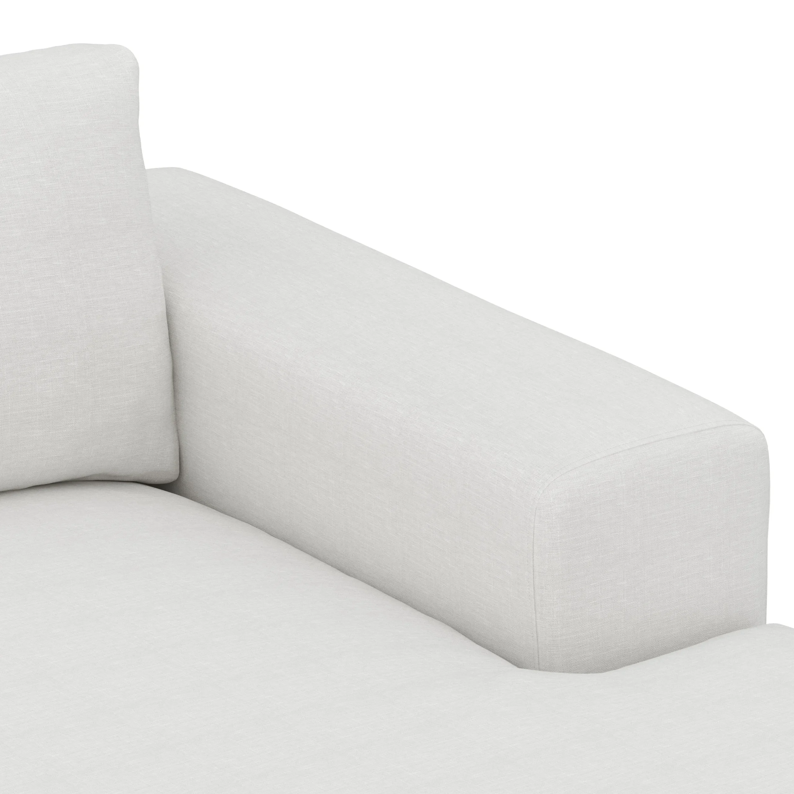 Beta 98_ Modular Right Chaise Sectional - Quartz White - Image 7