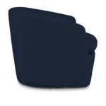 Turoy 32.5_ Swivel Lounge Chair - Catalina Blue Bouclé